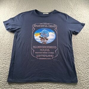 Marine Layer Grateful Dead T-Shirt Mens M/L Navy New Years Eve Winterland